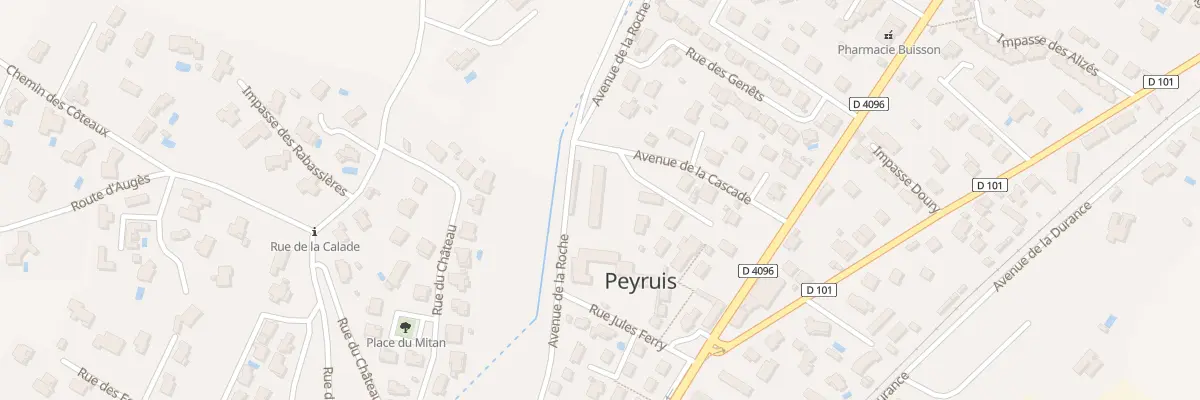Plan du 344 Av de la Roche à Peyruis
