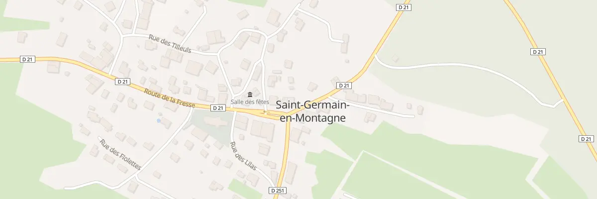 Plan du 23 Rte de la Fresse à Saint-Germain-en-Montagne