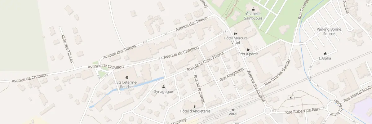 Plan du 125 Av de Châtillon à Vittel