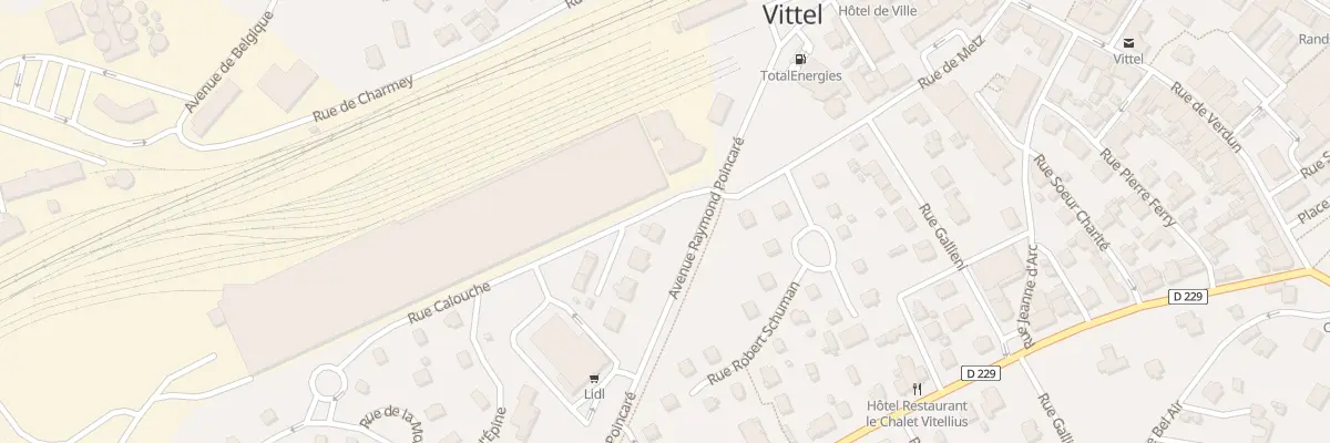 Plan du 148 Av Raymond Poincare à Vittel