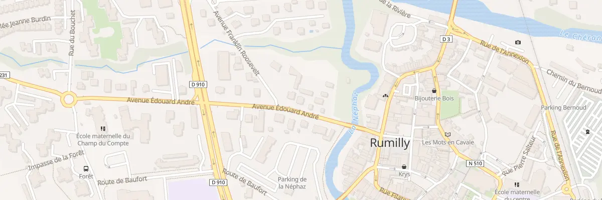 Plan du 8 Av Edouard André à Rumilly
