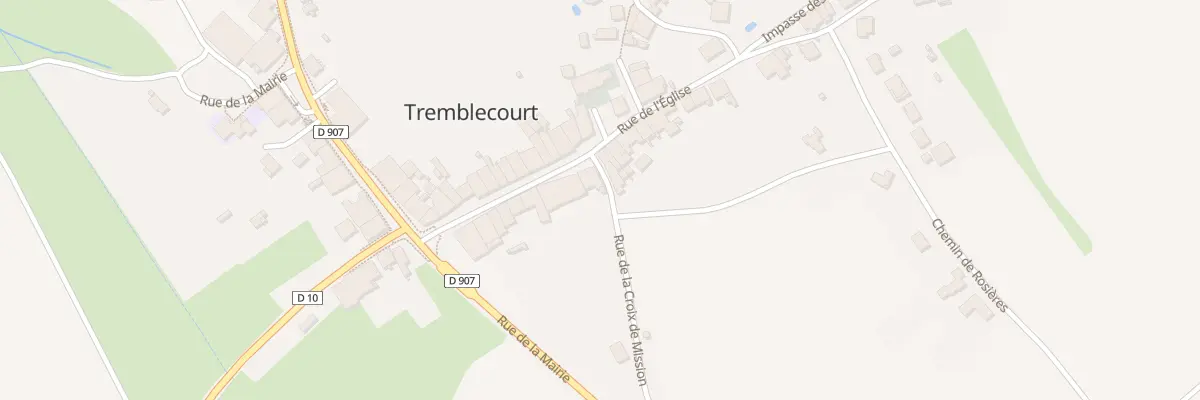 Plan du 16 Rue de l’Eglise à Tremblecourt