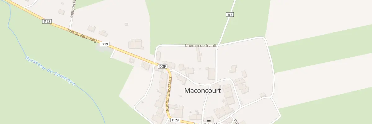 Plan du 1 Rue du Bas Grand Maix à Maconcourt