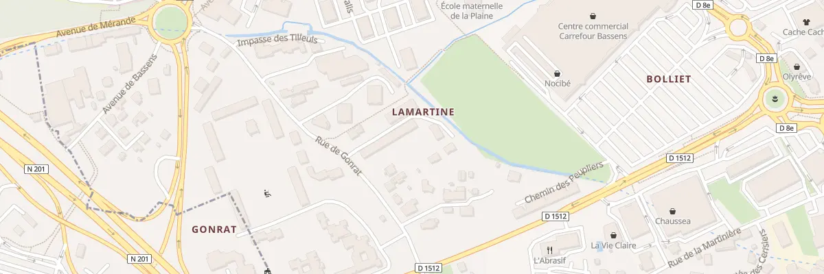 Plan du 239 Che de Gonrat à Bassens