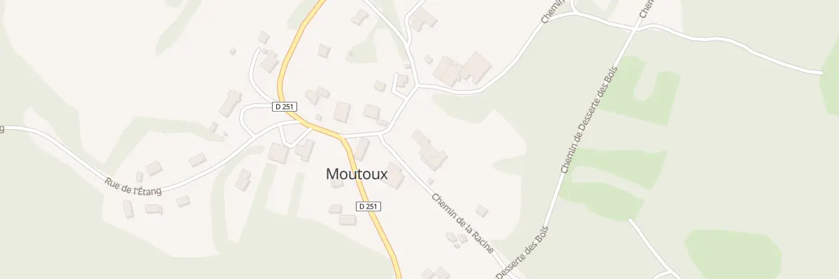 Plan du 1 Pl de la Mairie à Moutoux