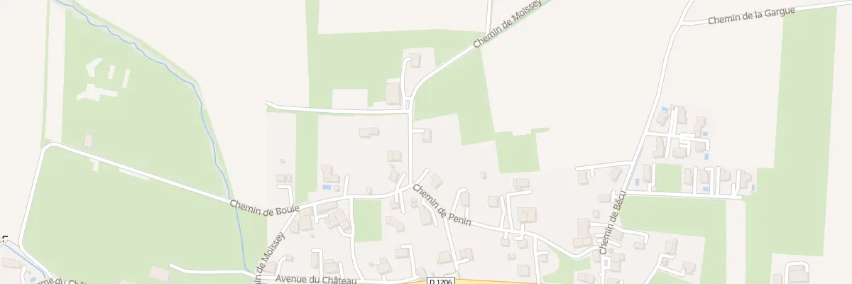 Plan du 338 Che de Moissey à Vulbens