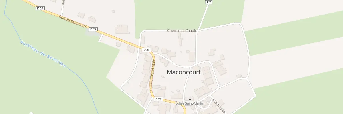 Plan du 3 Rue du Bas Grand Maix à Maconcourt
