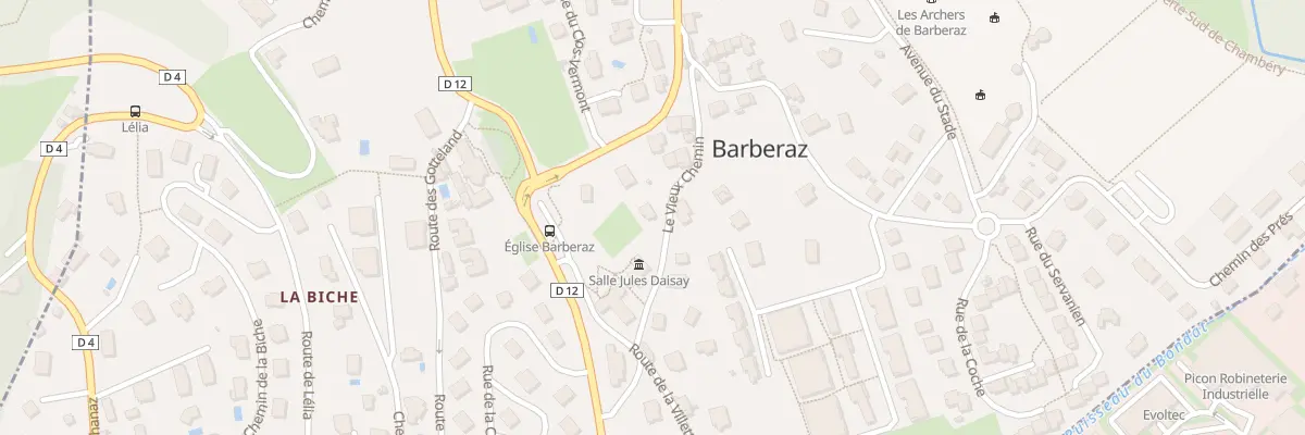 Plan du 8 Rue Le Vieux Chemin à Barberaz