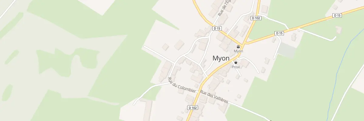 Plan du 6 Rue du Colombier à Myon
