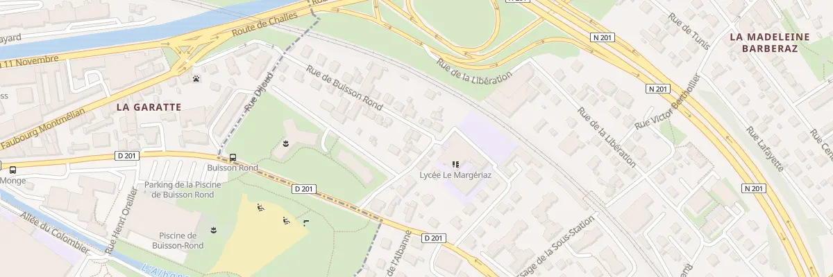 Plan du 21 Rue de buisson rond à Barberaz