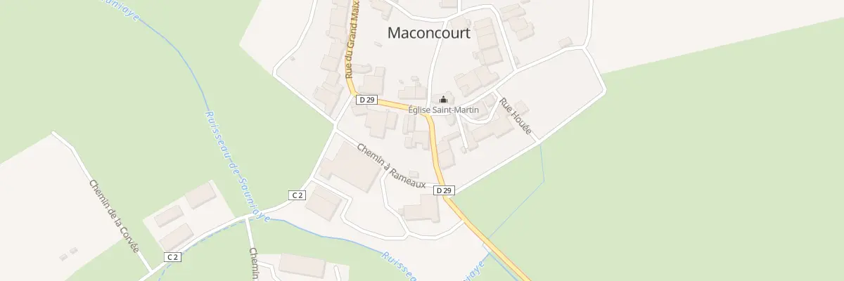 Plan du 2 Rue de l’Etroit à Maconcourt