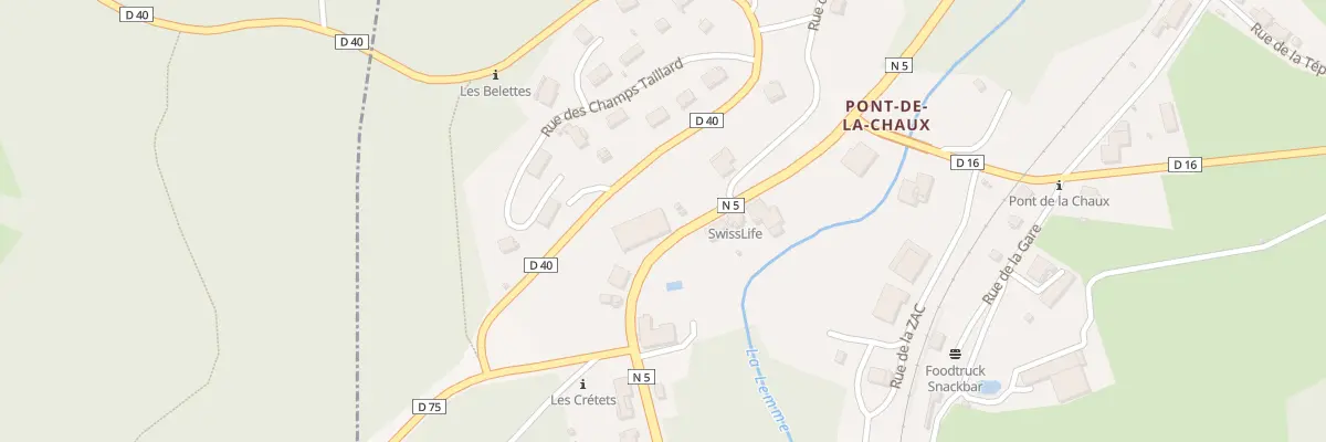 Plan du 2 Rte de Genève à Chaux-des-Crotenay
