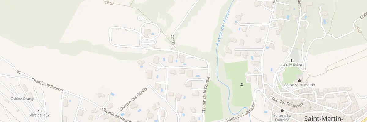 Plan du 7111 Les Combes Ouest à Saint-Martin-de-Brômes