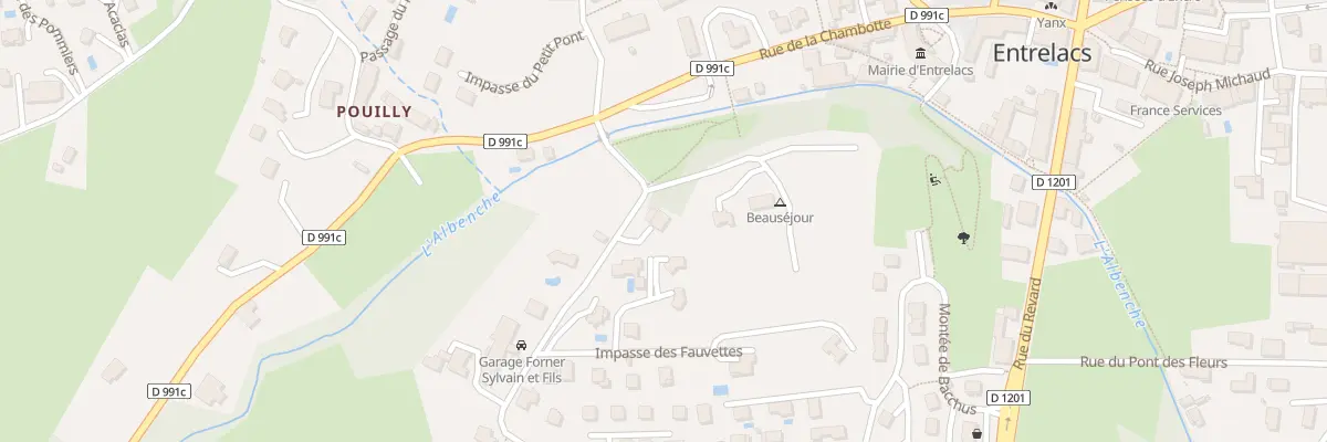 Plan du 103 Mte de la Rippe à Entrelacs
