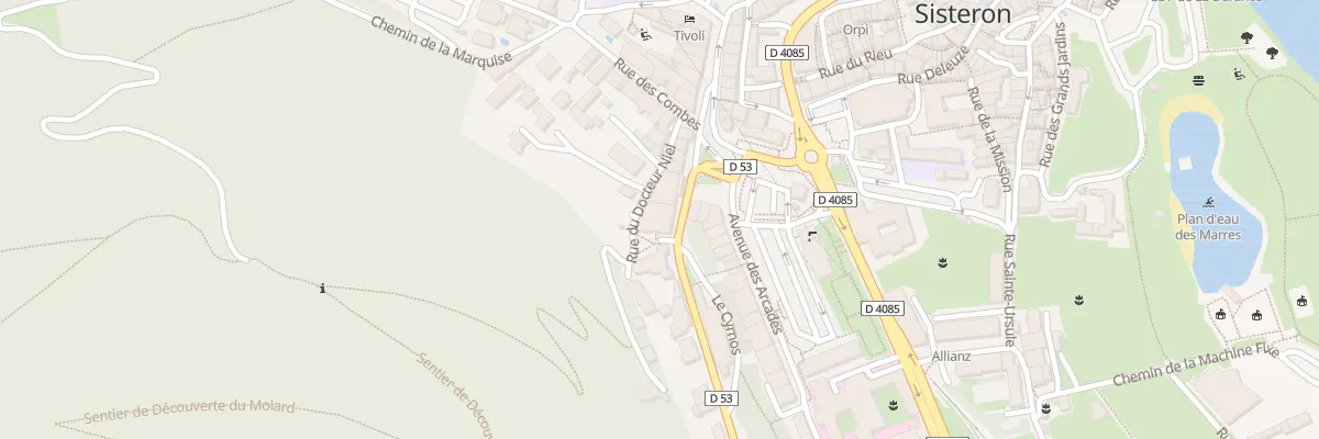 Plan du 40 Av Jean Moulin à Valernes