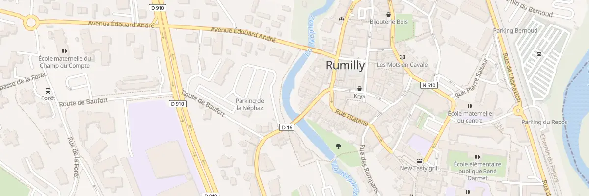 Plan de la Rue des Boucheries à Rumilly
