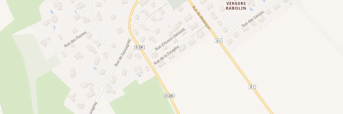 Plan du 4 Rue de la Fougere à Cussey-sur-l’Ognon