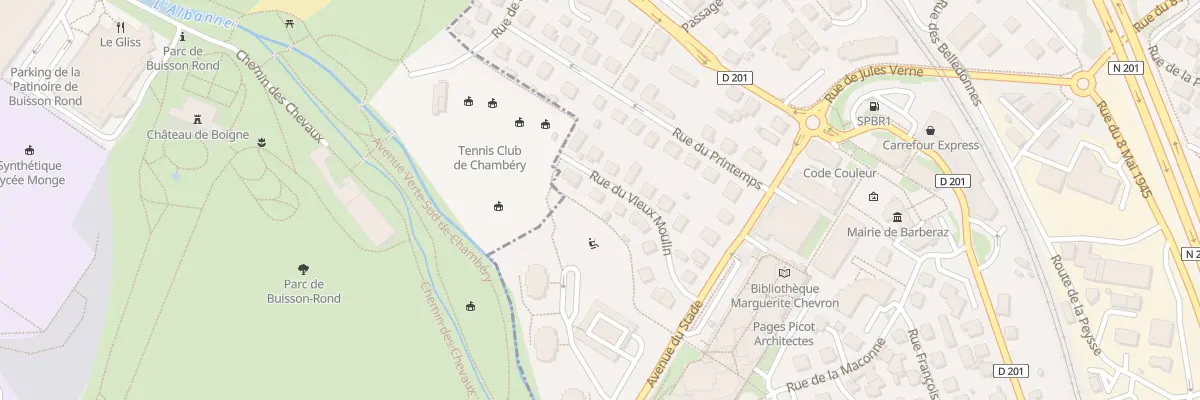 Plan du 13 Rue du vieux Moulin à Barberaz