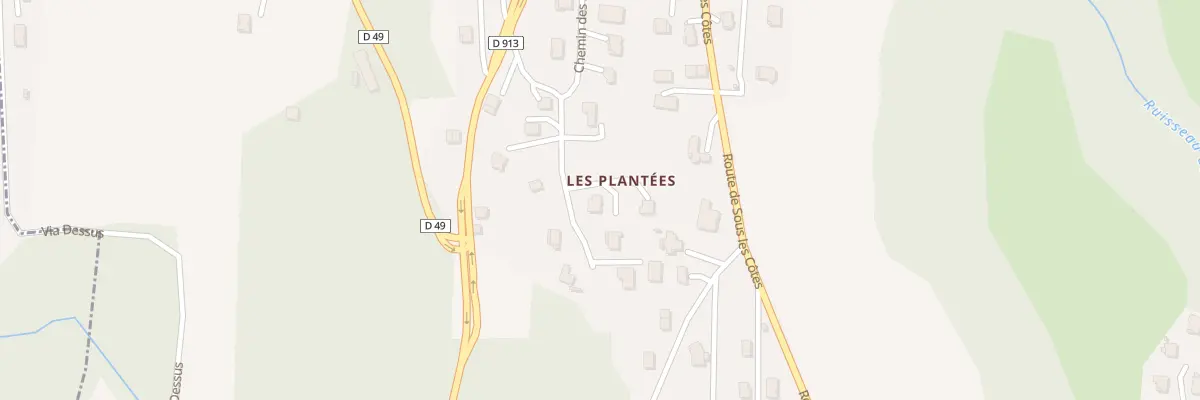 Plan du 36 Imp des Plantées à Pugny-Chatenod