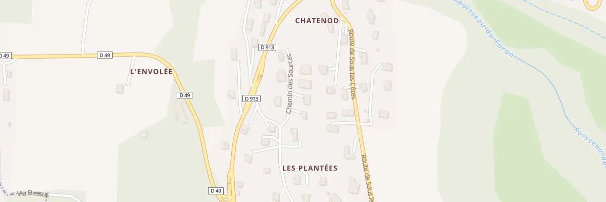Plan du 56 Che des Sources à Pugny-Chatenod