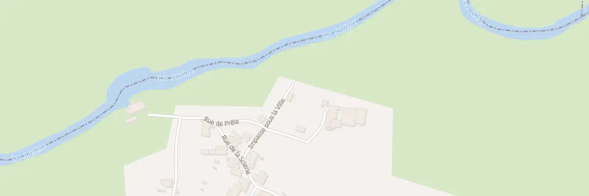 Plan du 2 Imp sous la Ville à Bourbévelle