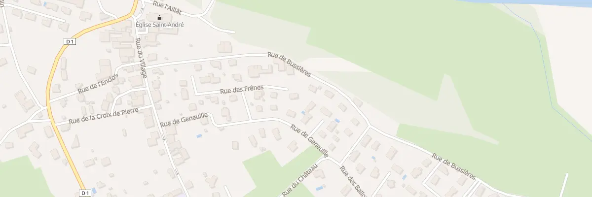 Plan du 8 Rue des Frenes à Cussey-sur-l’Ognon