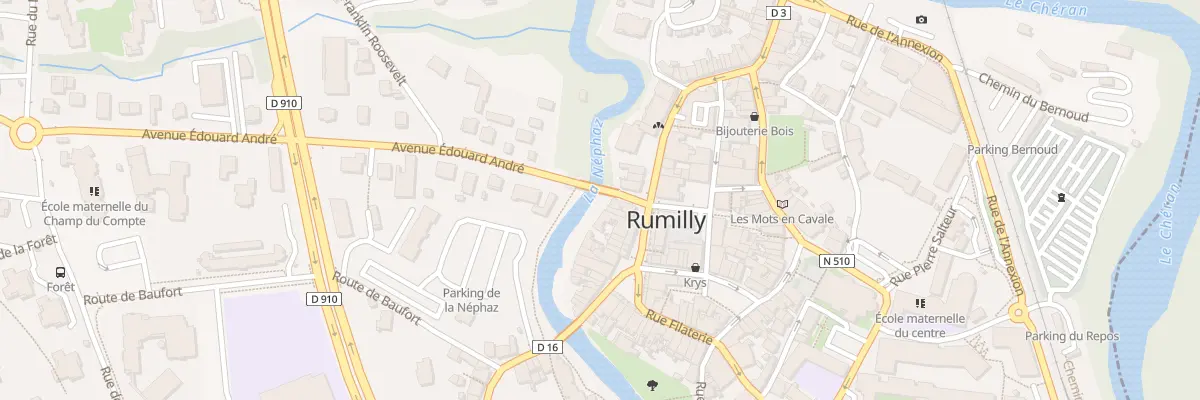Plan du 1 Av Edouard André à Rumilly