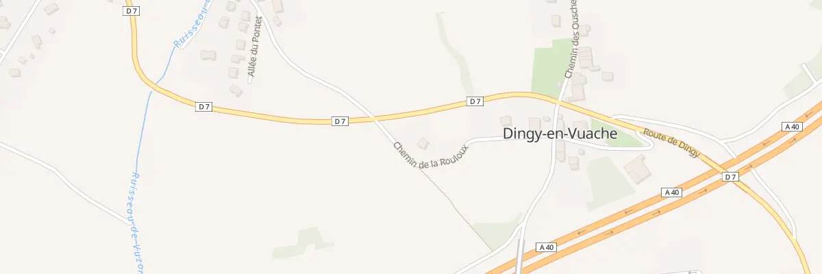 Plan du 201 Che de la Rouloux à Dingy-en-Vuache