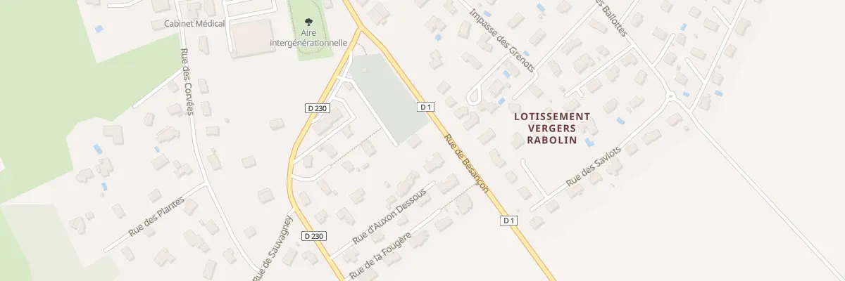 Plan du 9B Rue d’Auxon Dessous à Cussey-sur-l’Ognon