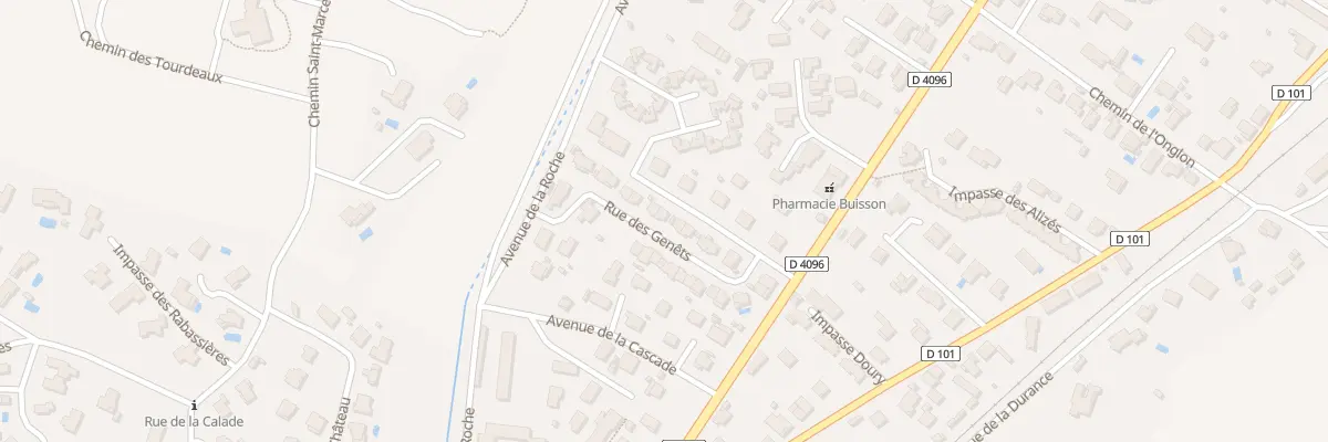 Plan du 104 Rue des Genêts à Peyruis