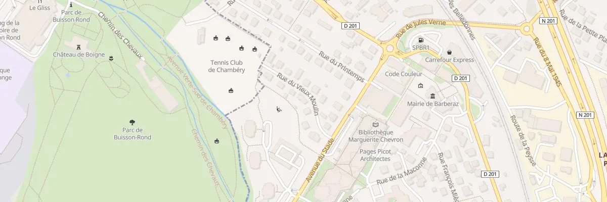 Plan du 9 Rue du vieux Moulin à Barberaz