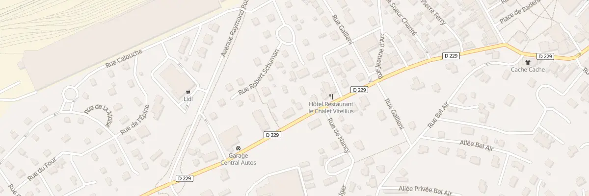 Plan du 134 Av Georges Clémenceau à Vittel