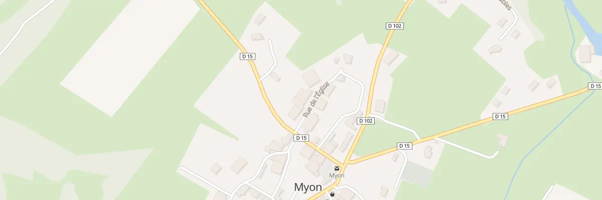 Plan du 9 Rue de l’Eglise à Myon
