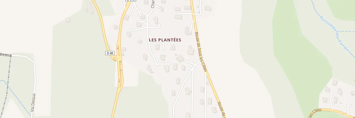 Plan du 20 Che du Replat à Pugny-Chatenod