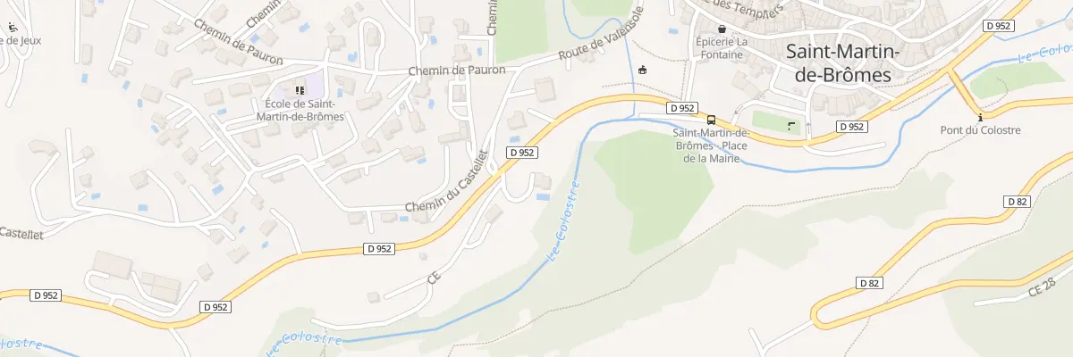 Plan du 5009A Le Castellet à Saint-Martin-de-Brômes