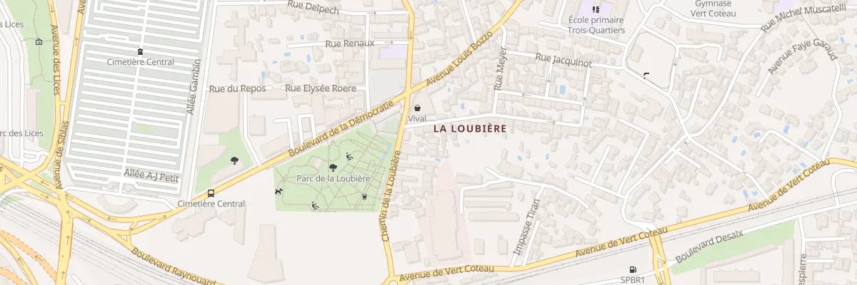 Plan du 155 Che de la Loubière à Toulon