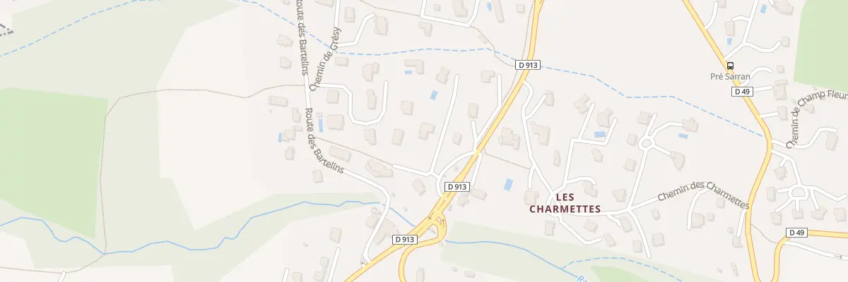 Plan du 40 Champ Rutis à Pugny-Chatenod