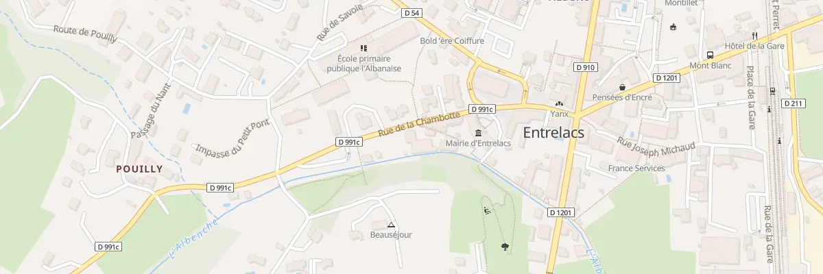 Plan du 65 Rue de la Chambotte à Entrelacs