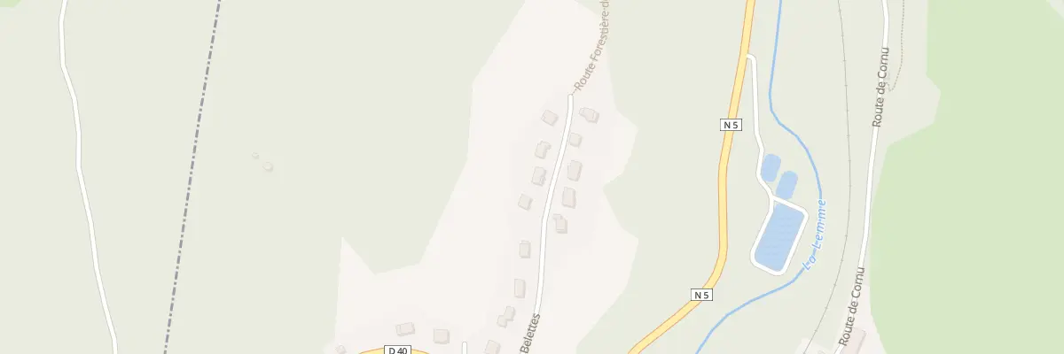 Plan du 5225 Au Pont de la Chaux à Chaux-des-Crotenay