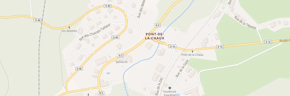 Plan du 1 Rte de Genève à Chaux-des-Crotenay