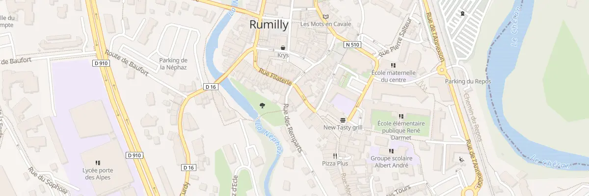 Plan du 8 Rue d’Hauteville à Rumilly