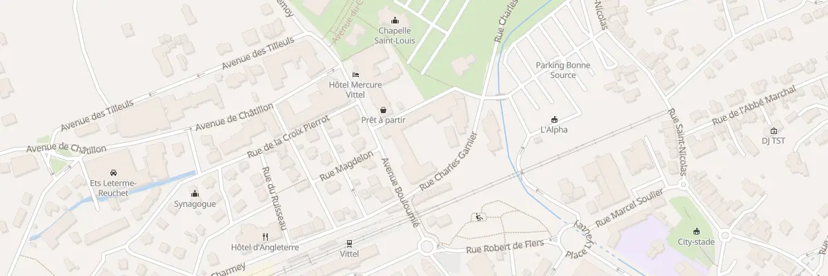 Plan du 80 Av Bouloumie à Vittel