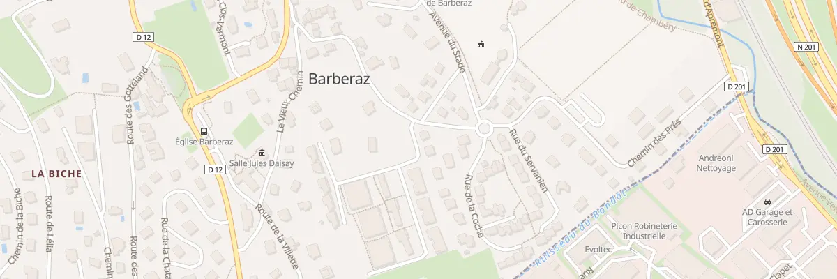 Plan du 2 Rue xavier de maistre à Barberaz