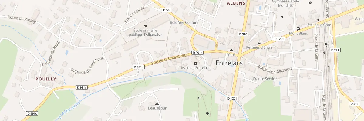 Plan du 25 Rue de la Chambotte à Entrelacs