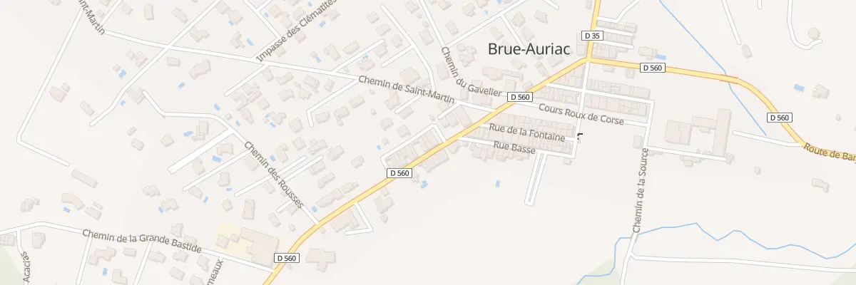 Plan du 20 Av de St Maximin à Brue-Auriac