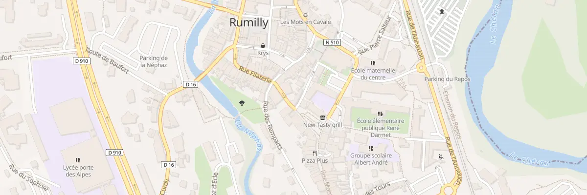 Plan du 7 Rue d’Hauteville à Rumilly