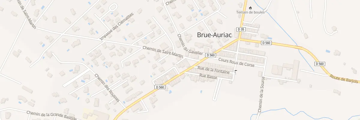 Plan du 1 Che de St Martin à Brue-Auriac