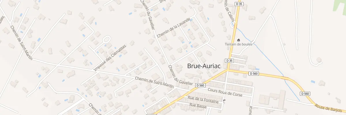 Plan du 6 Le Gavelier à Brue-Auriac