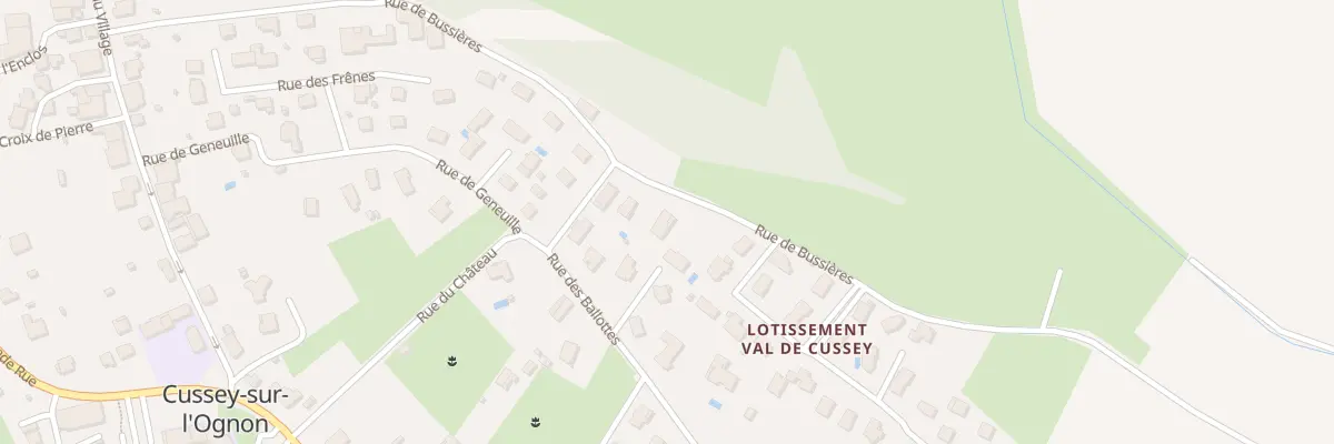 Plan du 18 Rue de Bussières à Cussey-sur-l’Ognon