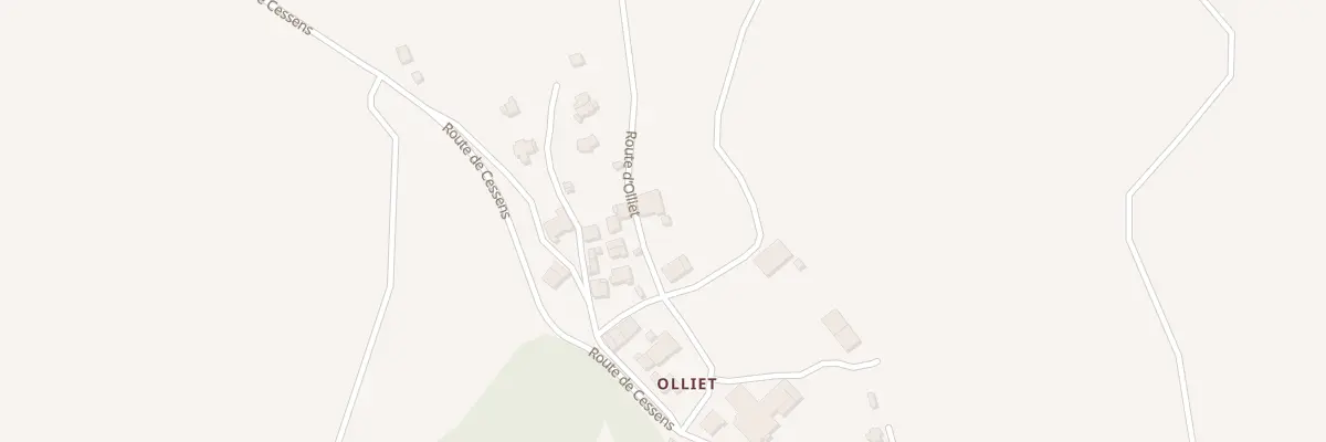 Plan du 1059 Rte d’Olliet à Savigny